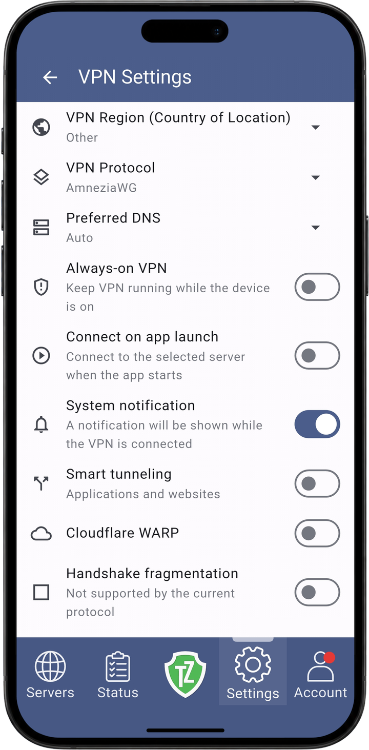 Trust.Zone VPN V2：设置
